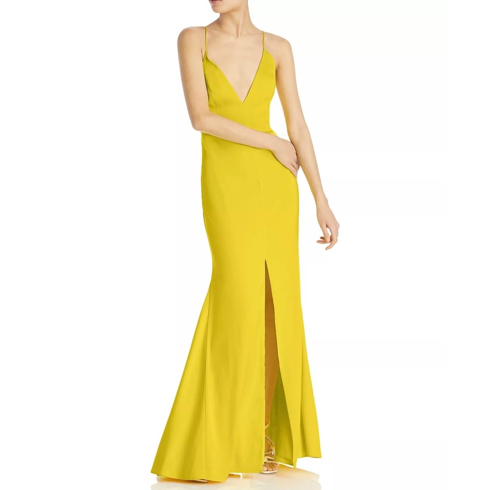 NWT Aidan by Aidan Mattox V-Neck Mermaid Gown